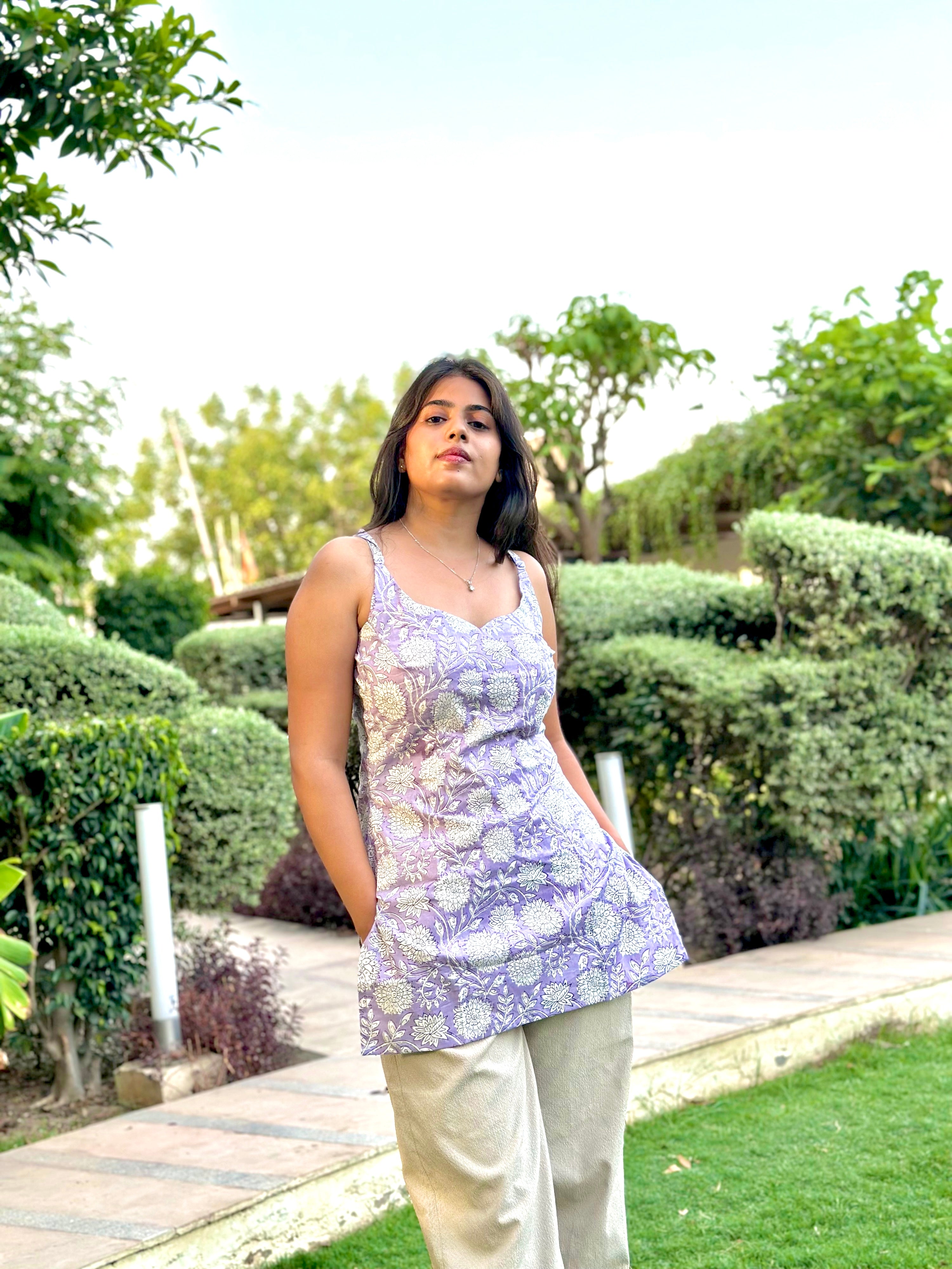Lilacs Backless Kurti